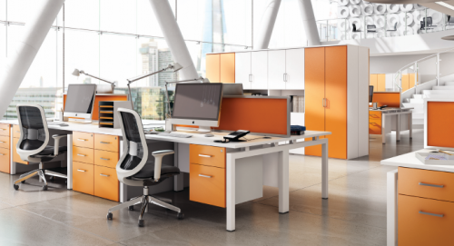 coloured office furniture
