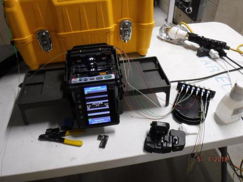 splicing fibre optic cables